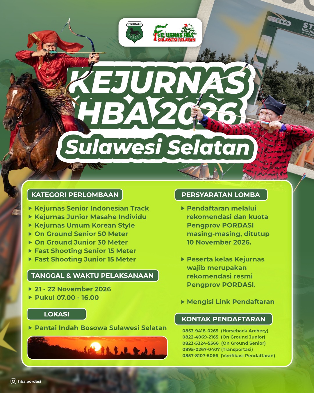 Kejurnas Pordasi 2026 Flyer